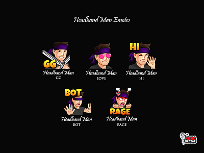 Headband Man Twitch Emotes