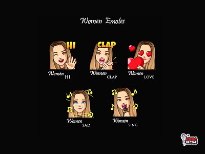 Women Twitch Emotes