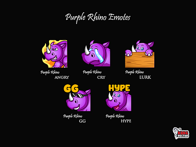 Purple Rhino Twitch Emote angry creativity cry customemote customemotes design designer emoji emote emoteart emotes gg graphicforstream hype lurk sticker streamers twitchemote twitchemotes twitchforstreamers