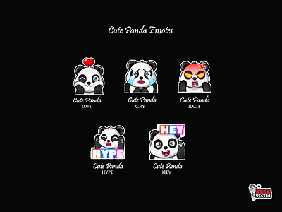 Cute Panda Twitch Emotes cartoon creative idea cry customemote cute daily fun design designer emoji emote emoteart emotes graphicforstream love panda streamers streamers graphicforstream twitch twitchemote twitchemotes