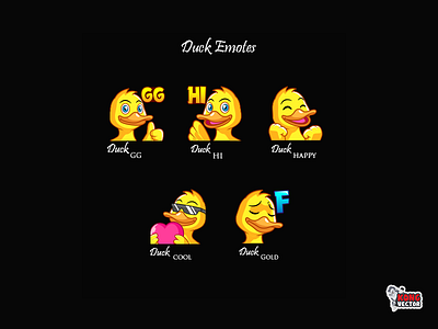Duck Twitch Emotes cartoon creative idea customemote design design app duck emoj emote emoteart emotes emoticon gg graphicforstream happy look hi ilustrator streamers twitch twitchemote twitchemotes
