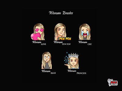 Woman Twitch Emotes