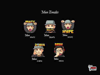 Man Twitch Emotes bruhd bruhd cartoon character daily fun design design art designs emoji emote emoteart emotes graphicforstream logo mate twitch twitchemote twitchemotes