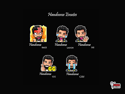 Handsome Twitch Emotes