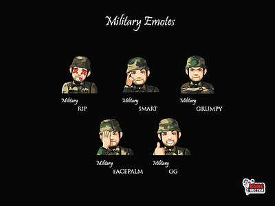 Military Twitch Emotes creativity customemote customemotes design designer emoji emote emoteart emotes facepalm gg graphicforstream grumpy rip smart sticker streamers twitchemote twitchemotes twitchstreamers