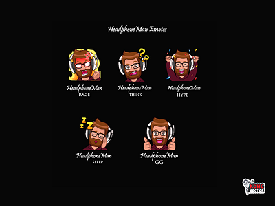 Headphone Man Twitch Emotes