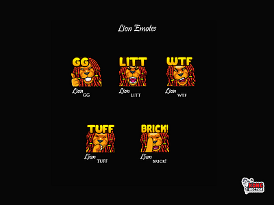 Lion Twitch Emotes amazing brick customemote design designer emoji emote emotes gg graphicforstream lion little lol streamers tuff twitch twitchemote twitchemotes wow wtf