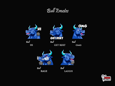 Bull Twitch Emotes creativity customemote customemotes design designer emoji emote emoteart emotes getrekt graphicforstream hi laugh omg rage sticker streamers twitchemote twitchemotes twitchstreamers