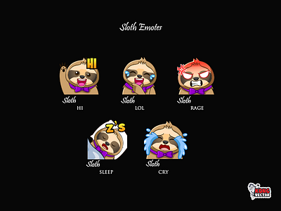Sloth Twitch Emotes
