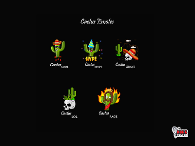 Cactus Twitch Emotes