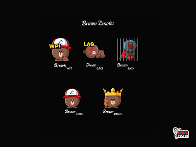 Brown Twitch Emotes