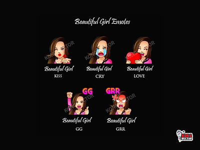 Beautiful Girl Twitch Emotes beautygirls cartoon cry customemote customemotes emoji emote emoteart emotes gg graphicforstream grr kiss love sticker streamers twitch twitchemote twitchemotes twitchstreamers