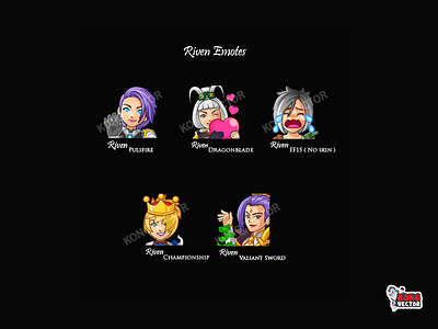 Riven Twitch Emotes