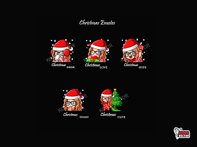 Christmas Twitch Emotes amazing amazing design cartoon christmas cibi customemote design emoji emote emotes grafic graphicforstream hype illustration lol streamers twitch twitchemote twitchemotes wow