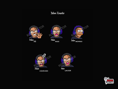 Man Twitch Emotes cartoon character creative idea customemote daily fun design emoji emote emoteart emotes emotestwitch graphicforstream hi laugh monkas rage streamers twitch twitchemote twitchemotes