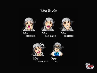 Man Twitch Emotes bigsmile cartoon customemote customemotes emoji emote emoteart emotes gg graphicforstream man shocked smiling sticker streamers thinking twitch twitchemote twitchemotes twitchstreamers