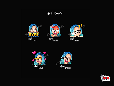 Girls Twitch Emotes