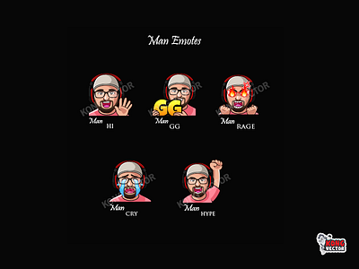 Man Twitch Emotes cartoon character creative idea cry customemote daily fun design emoji emote emoteart emotes gg graphicforstream hi hype rage streamers twitch twitchemote twitchemotes