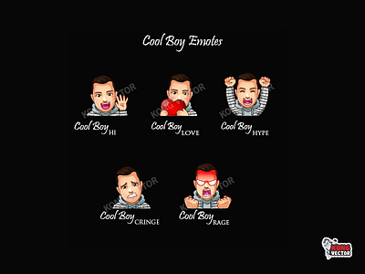 Cool Boy Twitch Emotes boy cartoon creative idea cringe customemote cute design emoji emote emoteart emotes graphicforstream hi hype love rage streamers twitch twitchemote twitchemotes