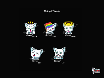 Animal Twitch Emotes cartoon design emoji emote emotes illustration logo streamers graphicforstream twitch twitchemote twitchemotes