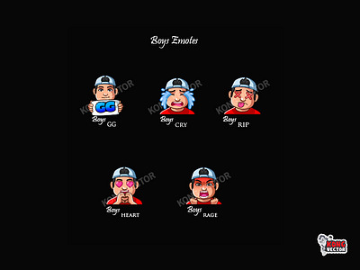 Boys Twitch Emotes