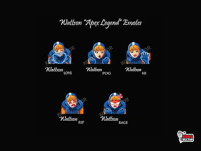 Wattson "Apex Legend" Twitch Emotes amazing animation anime apex legend cartoon creative idea custom cute design emoji emote emotes fantastic graphic design illustration twitch twitchemote twitchemotes vectorart wattson