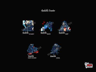 Godzilla Twitch Emotes