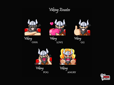 Viking Twitch Emotes