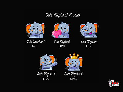 Cute Elephant Tiwtch Emotes