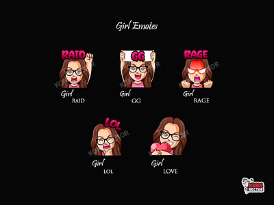 Girl Twitch Emotes