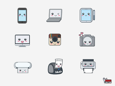 Device Icon Collection cute icon device device icon device sticker electronic gadget gadget icon icon icon collection icon sticker sticker technology