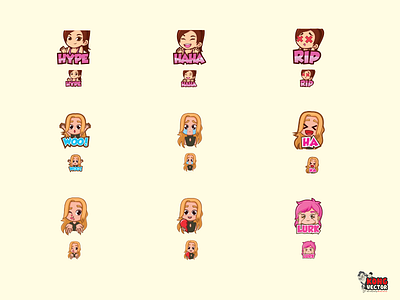 Girl Twitch Emotes