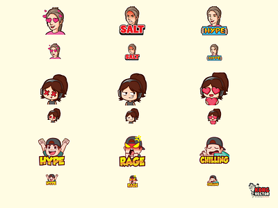 Girl And Boy Cute Emotes