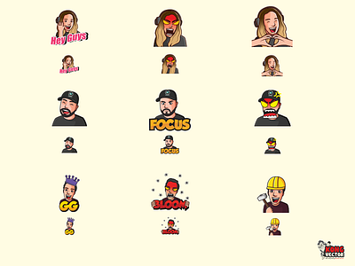 Girl and Boy Twitch Emotes