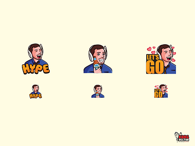 Male Cute Emotes By Kong Vector On Dribbble