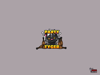 Party Tyger animal cartoon character daily fun emoji emoticon fun funny happy look party twitch tyger