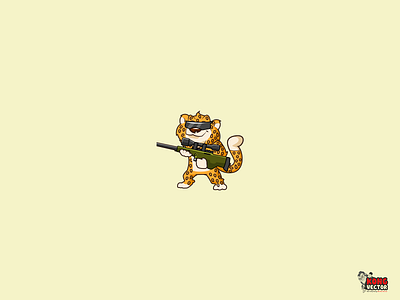 Jaguar animal cartoon character daily fun emoji emoticon fun funny happy look jaguar pet puppy sniper rifle twitch