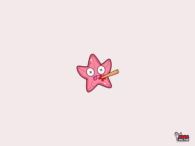 Starfish cartoon character creative idea cute daily fun death emoji emoticon pink rip starfish twitch