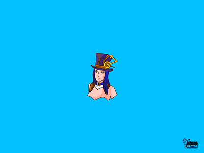 Caitlyn Character beauty caitlyn cartoon character creative idea cute daily fun draw drawing emote pretty twitch twitchemote