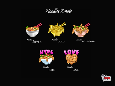 Noodles cartoon comic creative idea daily fun drawing ink emote emotes food funny gold happy look hype inspiration love noodles rose gold silver twitch twitchemote