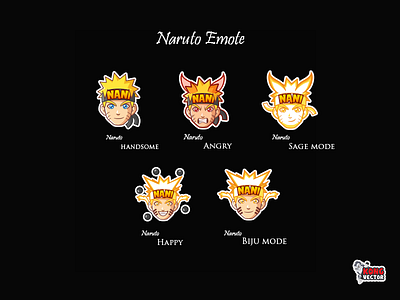 Naruto angry biju mode cartoon character comic creative idea cute adorable daily fun drawing emote funny handsome happy happy look nani sage mode twitch twitch emote