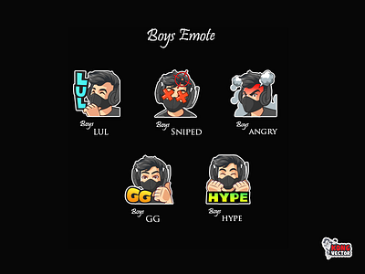 Boys Emote angry boys cartoon cartoon character cute adorable cute art daily fun drawing emote funny gg handsome happy look hype lul man rage rip sniped twitch