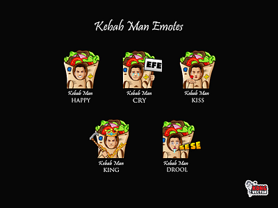 Kebab Man Twitch Emotes