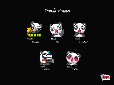 Panda Twitch Emotes badges customized emotes subbadges twitch twitchbadges twitchchart twitchcreative twitchemotes twitchpanels twitchsubbadges