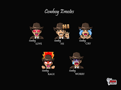 Cowboy Twitch Emotes