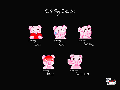 Cute Pig Twitch Emote badges customized emotes subbadges twitch twitchbadges twitchchart twitchcreative twitchemotes twitchpanels twitchsubbadges