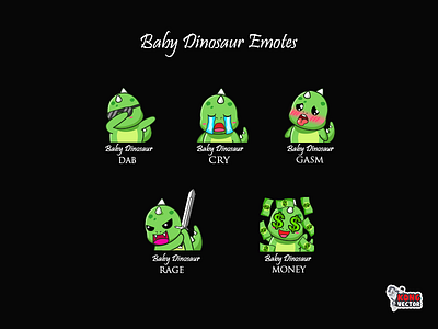 Baby Dinosaur Twitch Emotes