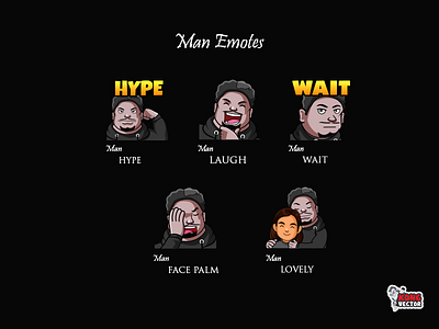 Man Twitch Emotes badges customized emotes subbadges twitch twitchbadges twitchchart twitchcreative twitchemotes twitchpanels twitchsubbadges