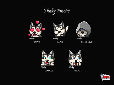 Husky Twitch Emotes badges customized emotes subbadges twitch twitchbadges twitchchart twitchcreative twitchemotes twitchpanels twitchsubbadges