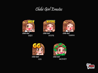 Chibi Twitch Emotes Designs Themes Templates And Downloadable Graphic Elements On Dribbble